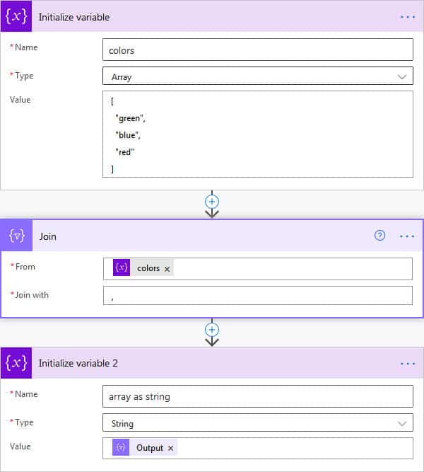 power automate convert array to string 1