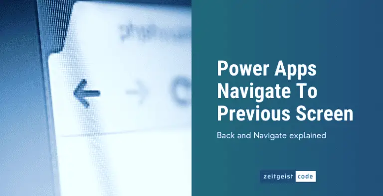 How To Navigate To Previous Screen Powerapps Back Button How To Navigate To Previous Screen Powerapps Back Button