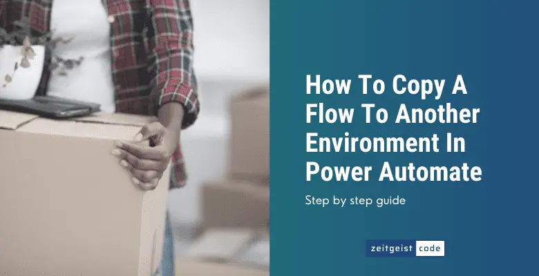 power automate copy flow to another environment