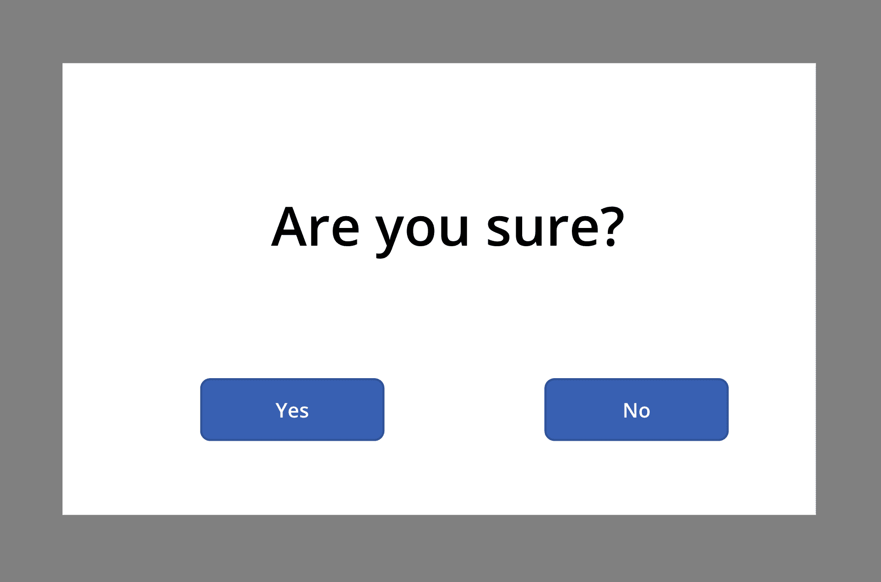 powerapps are you sure popup
