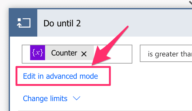 Power Automate Do Until Advanced Mode