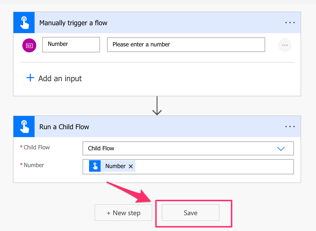 Power Automate Save Parent Flow