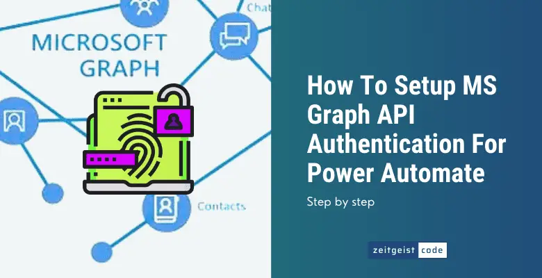 power automate configure graph api authentication