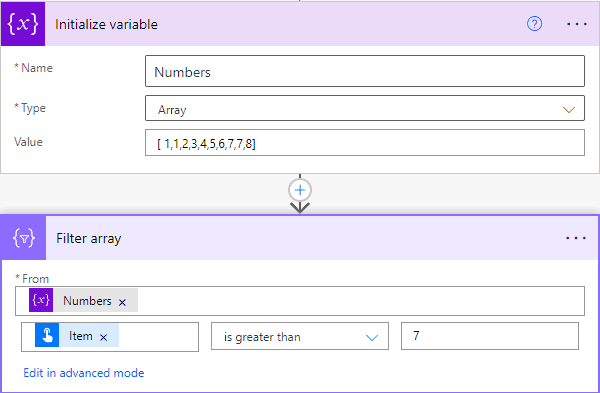 Power Automate filter array is greater than