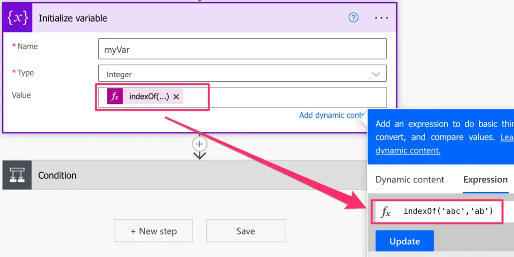 Power Automate IndexOf Example