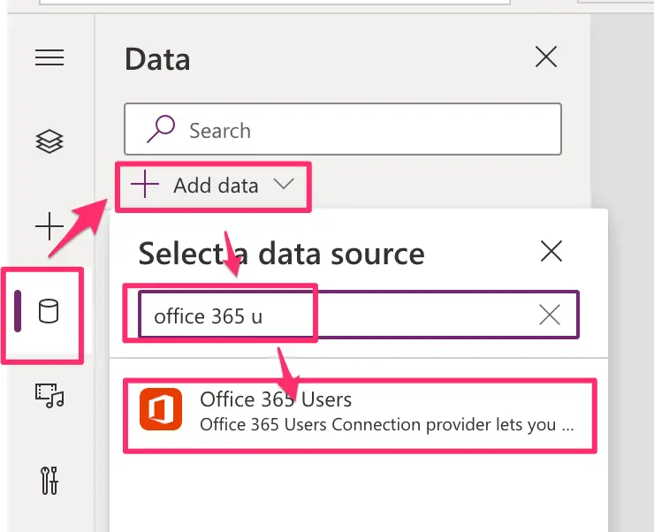 PowerApps Connector Add Office365USers