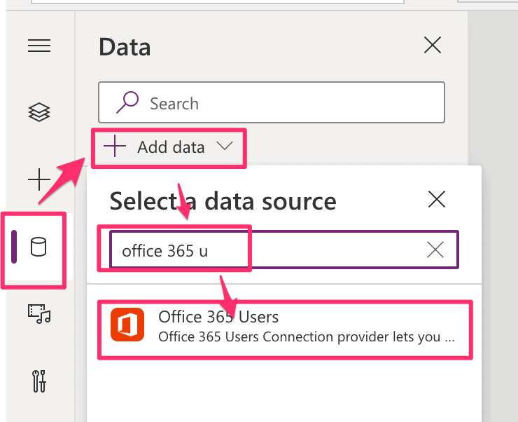 PowerApps Connector Add Office365USers