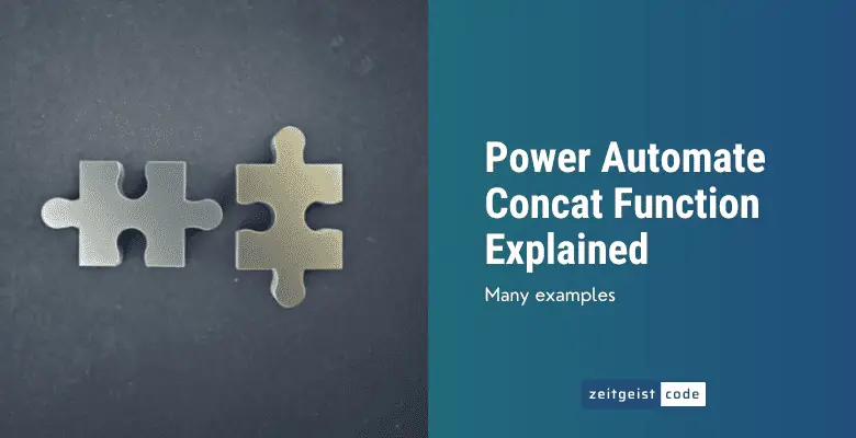 Power Automate Concat Function