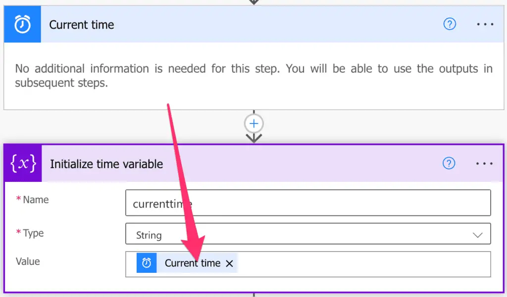 Power Automate Current time action 2