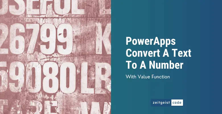 PowerApps Convert Text To Number