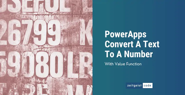 PowerApps Convert Text To Number