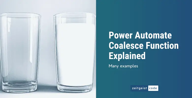 Power Automate Coalesce Function