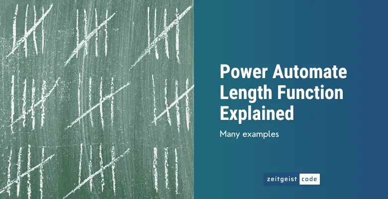 Power Automate Length Function