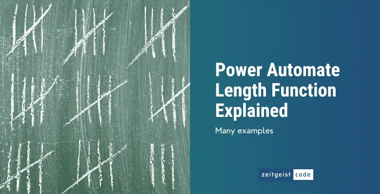 Power Automate Length Function