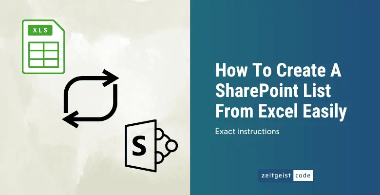 Create A SharePoint List From