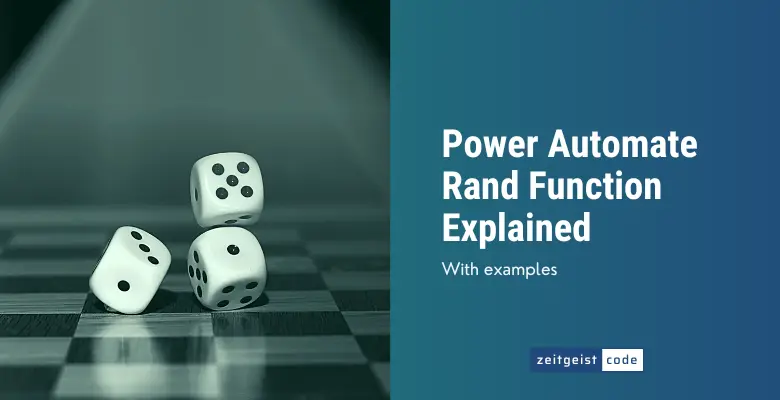 Power Automate Rand Function