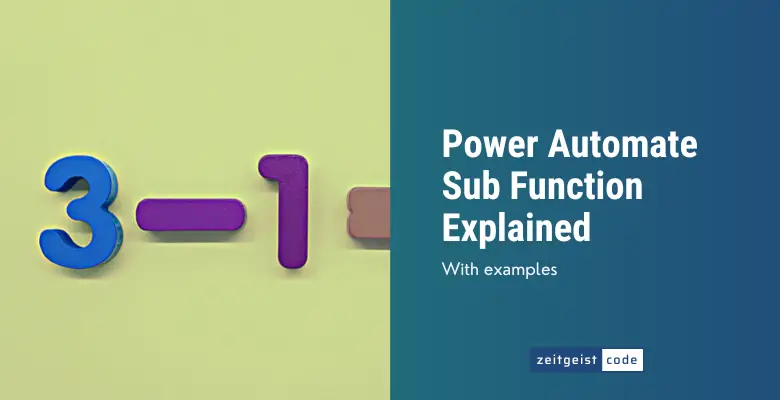 Power Automate Sub Function