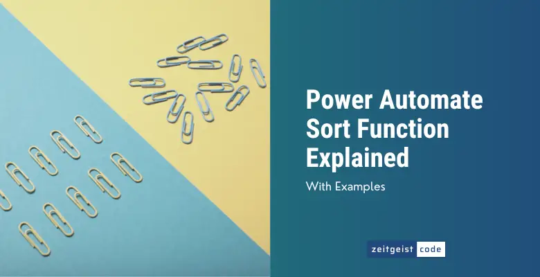 Power Automate Sort Function