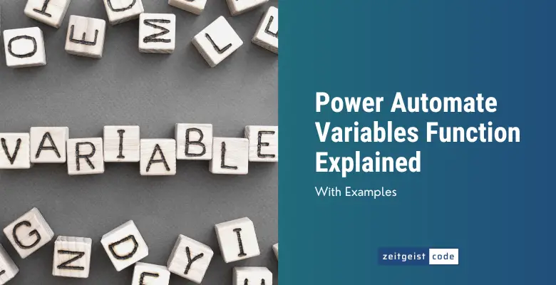 Power Automate Variables Function Explained
