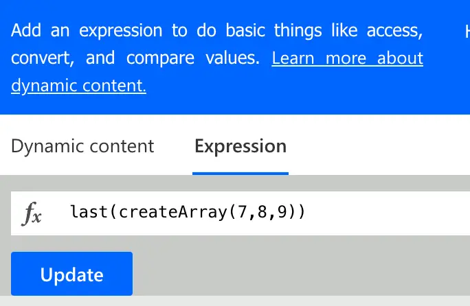 power automate last expression